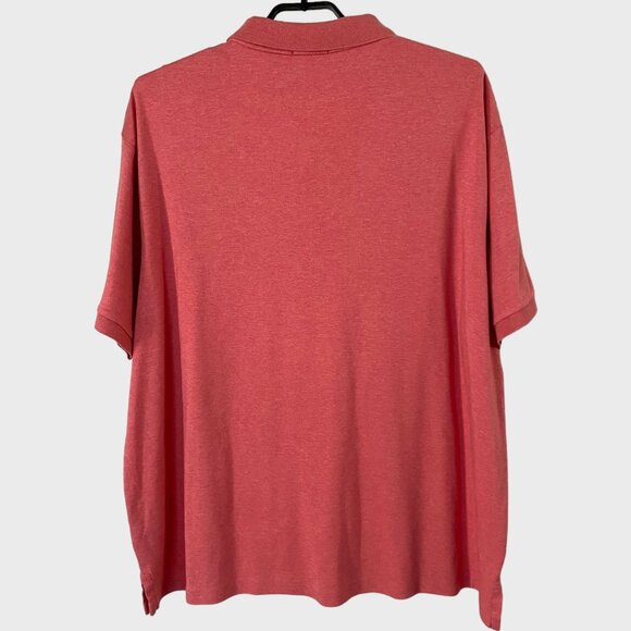 Polo By Ralph Lauren Big & Tall Soft Cotton Polo Shirt Light Red Men's Size 3XB - Picture 3 of 10